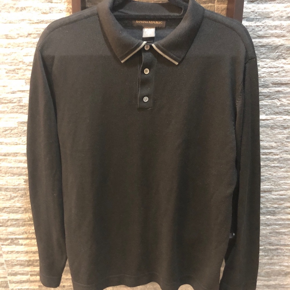 Banana Republic Men’s silk/cotton blend weather - Picture 2 of 3